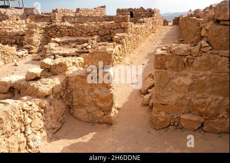 Ruines de Massada, Israël, Masada Banque D'Images