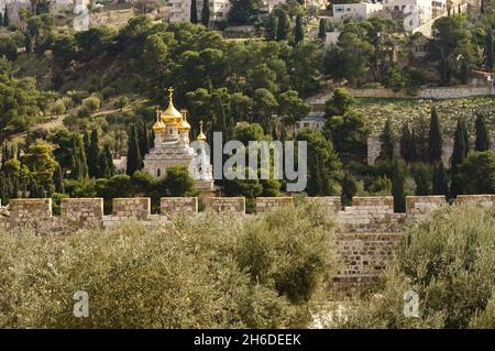 Église orthodoxe russe à Jérusalem, Israël, Jérusalem Banque D'Images