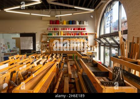 Centre des arts textiles de Gowanus Brooklyn, New York Banque D'Images