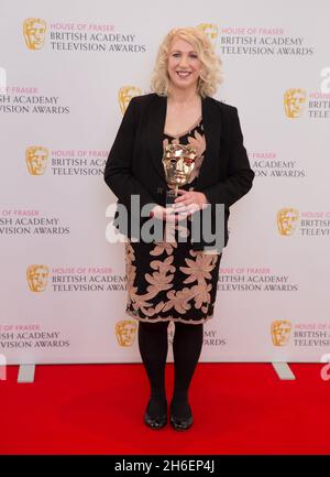 JEFF MOORE 30/03/16 Idris Elba, Mark Rylance et Sheridan Smith sont parmi les stars nominées pour les prix TV BAFTA.Photos: Président de BAFTA Anne Morrison Banque D'Images