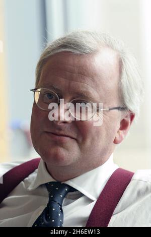 John Varley a photographié au QG de Barclay Banks à Canary Wharf lorsqu'il était directeur général de la banque.Barclays et John Varely ont été inculpés pour les accords de la banque en période de crise avec le Qatar. Banque D'Images