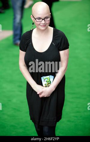 Gail porter arrive à la première britannique de Shrek 3, Odeon Cinema, Leicester Square, Londres. Banque D'Images
