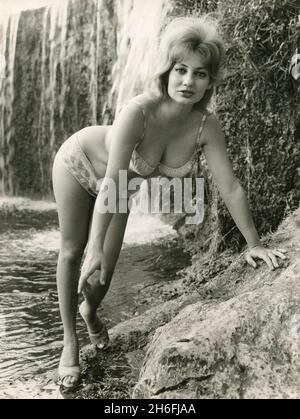 Elisa Mainardi, actrice italienne de scène, de film et de télévision, 1962 Banque D'Images