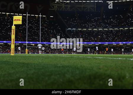 Cardiff, Royaume-Uni.14 novembre 2021.Une vue générale pendant le jeu.Rugby Autumn Nations Series Match, pays de Galles v Fidji au stade de la Principauté à Cardiff le dimanche 14 novembre 2021. photo par Andrew Orchard/Andrew Orchard photographie sportive crédit: Andrew Orchard photographie sportive/Alamy Live News Banque D'Images