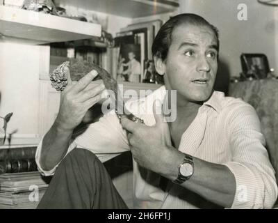 L'acteur de cinéma argentin Alberto de Mendoza, Italie dans les années 1950 Banque D'Images