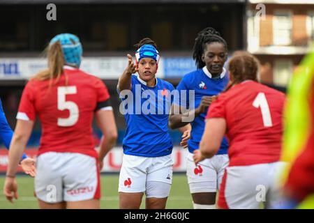 Cardiff, pays de Galles.23 février 2020.Safi n'Diaye de France en action lors du match de championnat des six Nations féminin entre le pays de Galles et la France au Cardiff Arms Park à Cardiff, pays de Galles, Royaume-Uni, le 23 février 2020.Crédit : Duncan Thomas/Majestic Media/Alay Live News. Banque D'Images