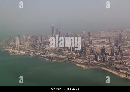 Vue aérienne de la ville de Koweït Banque D'Images