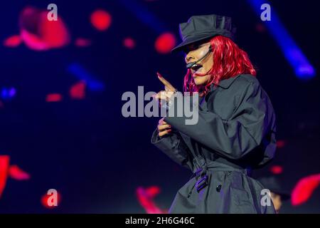 Las Vegas, États-Unis.14 novembre 2021.Teyana Taylor pendant le Day N Vegas Music Festival le 14 novembre 2021, à Las Vegas, Nevada (photo de Daniel DeSlover/Sipa USA) crédit: SIPA USA/Alay Live News Banque D'Images