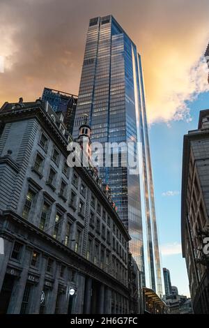 22 Bishopsgate, Twentytwo, gratte-ciel dans la ville de Londres, Angleterre Royaume-Uni Banque D'Images