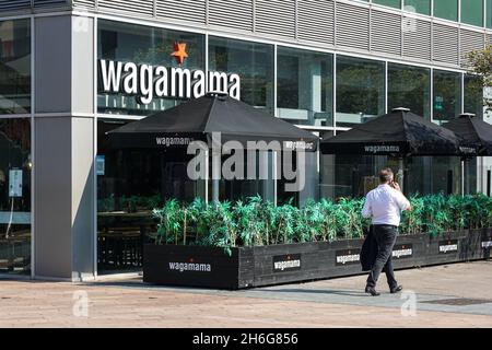 Restaurant Wagamama à Londres Angleterre Royaume-Uni Banque D'Images