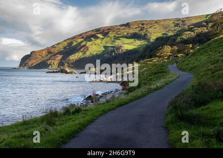 Murlough Bay sur la côte d'Antrim près de Ballycastle en Irlande du Nord Banque D'Images