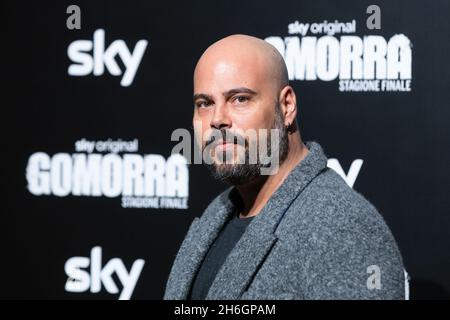 15 novembre 2021, Rome, Italie: Marco d'Amore assiste au photocall au Théâtre de Brancaccio à Rome de Sky série originale ''Gomorra - la Serie' (Credit image: © Matteo Nardone/Pacific Press via ZUMA Press Wire) Banque D'Images