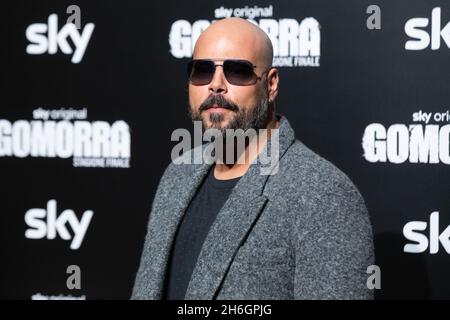 15 novembre 2021, Rome, Italie: Marco d'Amore assiste au photocall au Théâtre de Brancaccio à Rome de Sky série originale ''Gomorra - la Serie' (Credit image: © Matteo Nardone/Pacific Press via ZUMA Press Wire) Banque D'Images