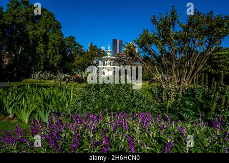 La fontaine Hochgurtel dans les jardins Carlton, Melbourne, Victoria, Australie. Banque D'Images