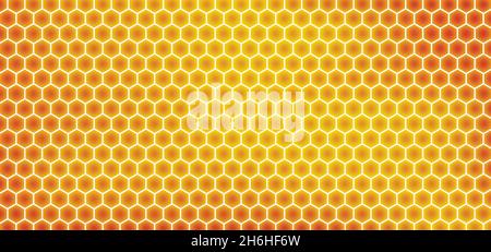 Texture d'arrière-plan réaliste et motif de nid d'abeille au format vectoriel Illustration de Vecteur