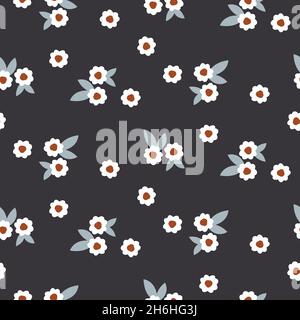 Motif fleurs mignons sans couture Illustration de Vecteur