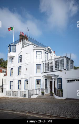 The Admiral's House, Admiral's Walk, Hampstead, Londres, Angleterre - un point de repère local sur un point culminant de Hampstead Banque D'Images