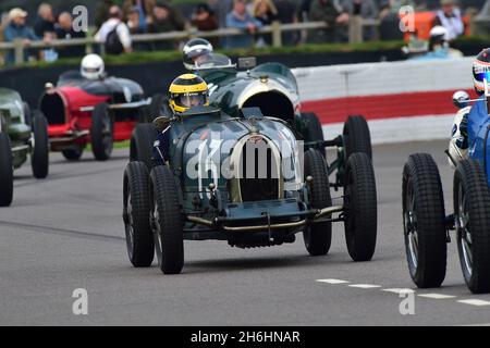 Duncan Pittaway, Bugatti Type 35, Earl Howe Trophy, Grand Prix à deux places et voitures Voiturette qui ont participé avant 1932, 78e réunion des membres de Goodwood Banque D'Images