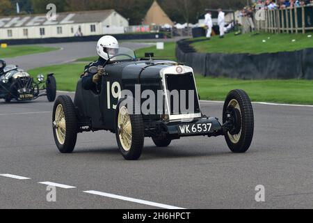 Jeremy Brewster, Lea Francis Hyper, Earl Howe Trophy, deux places Grand Prix et voitures de Voiturette qui ont concouru avant 1932, Goodwood 78e membres Meeti Banque D'Images