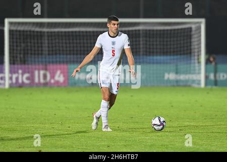 Stade de Saint-Marin, Saint-Marin, République de Saint-Marin, 15 novembre 2021, Conor Coady en action pendant le Centre de tennis panaméricain - coupe du monde de la FIFA Banque D'Images