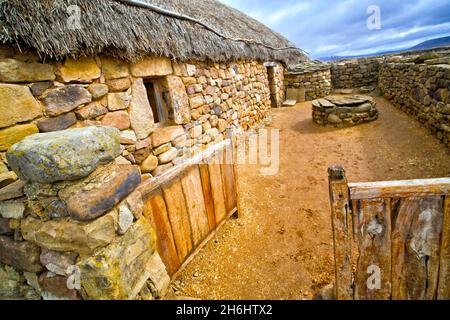 Site archéologique de Numancia, ancienne colonie celtibérienne de Numancia, Cerro de la Muela, Garray, Soria, Castilla y León, Espagne, Europe Banque D'Images