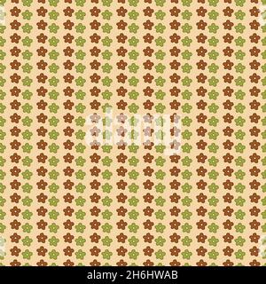 Motif sans couture avec petites fleurs simples Banque D'Images