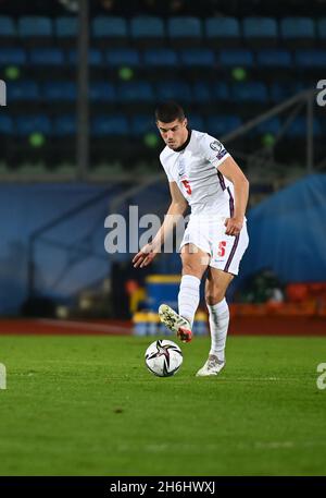 Conor Coady en action pendant le Panamerican tennis Center, coupe du monde de la FIFA à Saint-Marin, République de Saint-Marin, novembre 15 2021 Banque D'Images