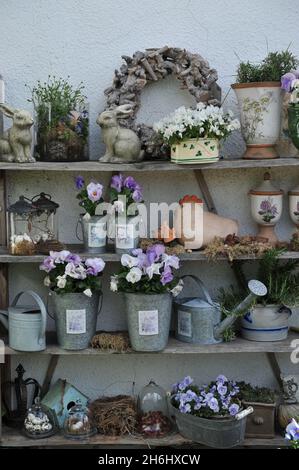KLEVE, ALLEMAGNE - 24 AVRIL 2016 : vignette de jardin dans le jardin allemand Imig-Gerold en avril Banque D'Images