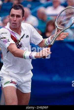 Joueur tchèque de tennis Ivan Lendl, US Open 1992 Banque D'Images