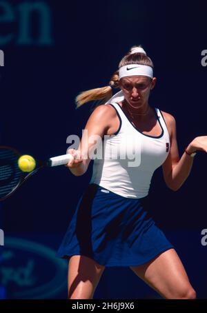 Mary Pierce, joueur de tennis canado-américain-français, années 1990 Banque D'Images