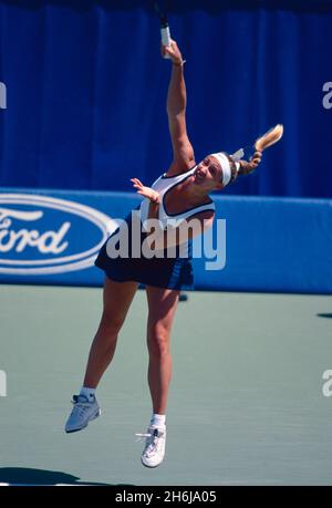Mary Pierce, joueur de tennis canado-américain-français, années 1990 Banque D'Images