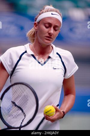 Mary Pierce, joueur de tennis canado-américain-français, années 1990 Banque D'Images