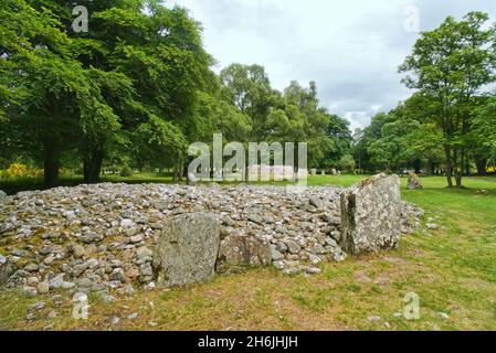 Clava Cairns, près de Culloden Inverness, Highland, Écosse, Royaume-Uni Banque D'Images