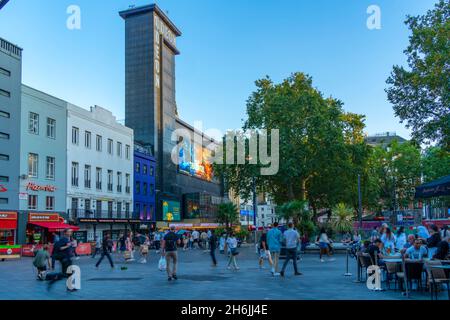 Vue sur Leicester Square, West End, Westminster, Londres, Angleterre,Royaume-Uni, Europe Banque D'Images