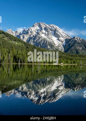 Coulter Lake dans le parc national de Grand Teton, Wyoming, États-Unis d'Amérique, Amérique du Nord Banque D'Images