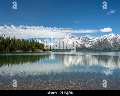 Coulter Lake dans le parc national de Grand Teton, Wyoming, États-Unis d'Amérique, Amérique du Nord Banque D'Images