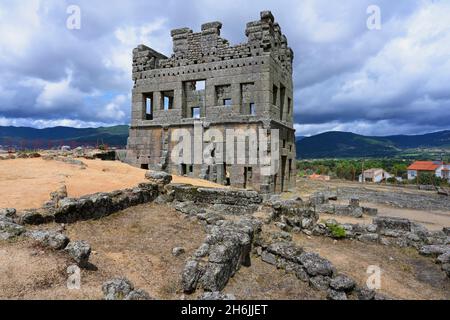 CENTUM Cellas, villa romaine, 1er siècle après J.-C., village du Mont de Santo Antao, Belmonte, quartier de Castelo Branco, Beira, Portugal,Europe Banque D'Images