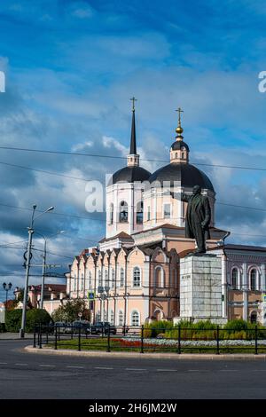 Cathédrale de Tomsk, oblast de Tomsk, Russie, Eurasie Banque D'Images
