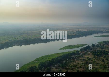 Antenne du Nil blanc, Juba, Soudan du Sud, Afrique Banque D'Images