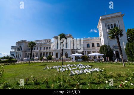 Palais Livadia, Yalta, Crimée, Russie, Europe Banque D'Images