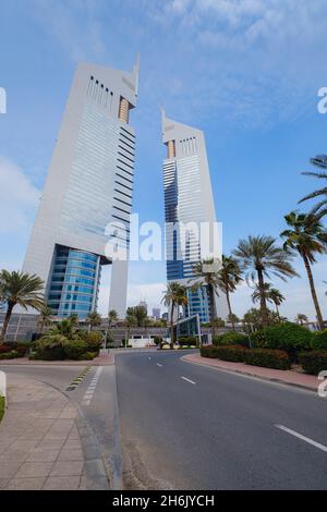 Dubaï, Émirats Arabes Unis 19 février 2021 : Dubai City Downtown Walk. Banque D'Images