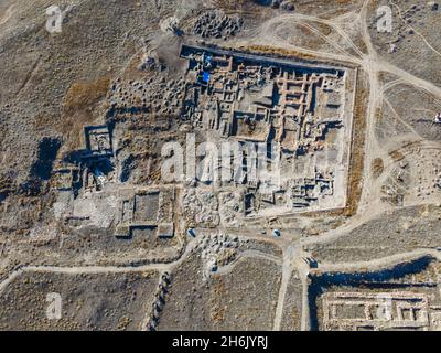 Kultepe ruines de la ville antique.Centre de commerce assyrien à Karum-Kanis dans la ville de Kayseri en Turquie. Banque D'Images