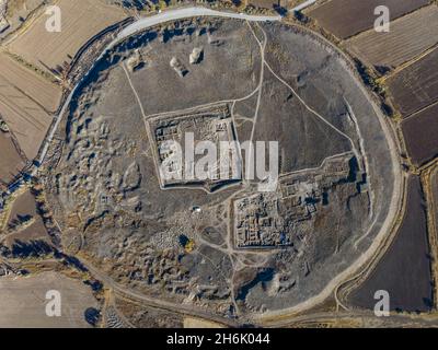 Kultepe ruines de la ville antique.Centre de commerce assyrien à Karum-Kanis dans la ville de Kayseri en Turquie. Banque D'Images