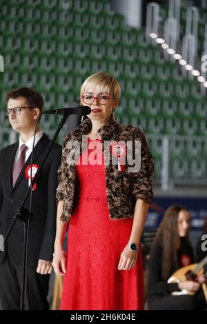 Dorota Adaszewska BEI Feierlichkeiten zum 103.Święto Niepodległości im.Tade Banque D'Images