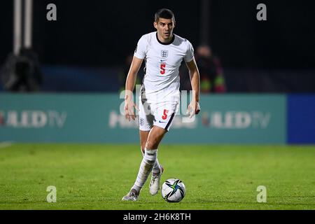 Serravalle, Saint-Marin.15 novembre 2021.Conor Coady d'Angleterre en action lors du match de football européen qualificateur de la coupe du monde de la FIFA 2022 entre Saint-Marin et l'Angleterre.Credit: Nicolò Campo/Alay Live News Banque D'Images