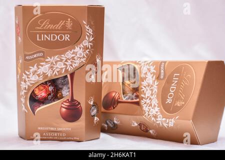 Boîte de chocolat Lindor Banque D'Images