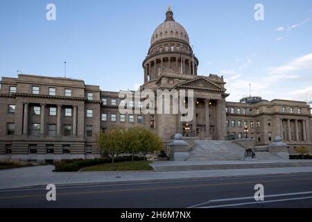 Bâtiment du Capitole de l'État de l'Idaho dans le centre-ville de Boise, Idaho. Banque D'Images