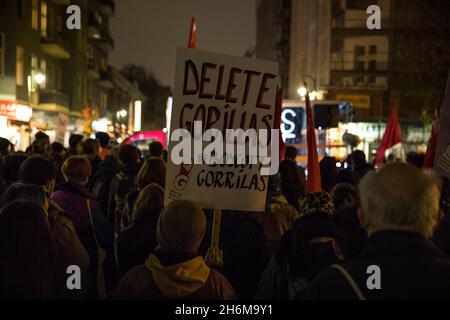 Berlin, Allemagne.16 novembre 2021.Des grèves ont déjà eu lieu à plusieurs reprises au printemps et en été à Berlin, en Allemagne, le 16 novembre 2021.(Photo de Michael Kuenne/PRESSCOV/Sipa USA) crédit: SIPA USA/Alay Live News Banque D'Images