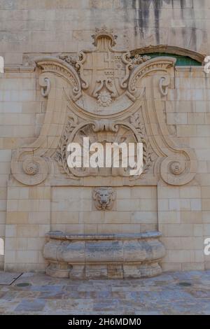 Wignacourt Fontaine de Wignacourt à la Valette, Malte Banque D'Images
