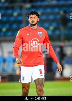 Stade de Saint-Marin, Saint-Marin, République de Saint-Marin, 15 novembre 2021, les Tyrone Mings d'Angleterre pendant les qualificatifs de coupe du monde de Qatar 2022 - San Marin Banque D'Images